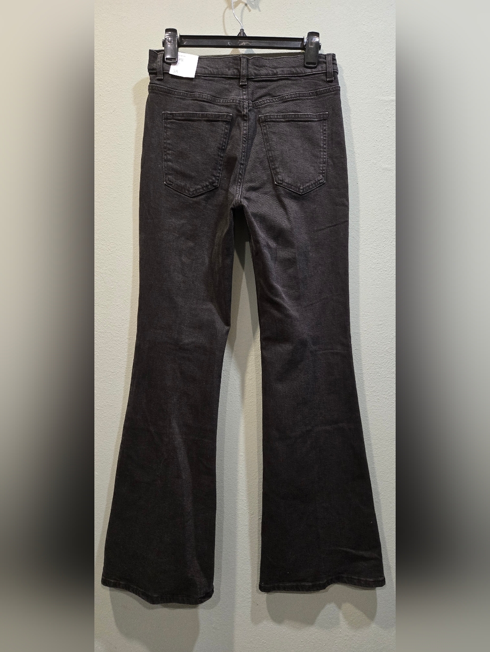 MWT MNG Jeans Collections Flare Color Black Size 38 - Picture 3 of 14